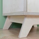 Meuble de rangement NABOSKY verni 1x1