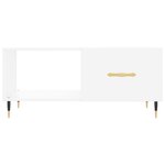 vidaXL Table basse blanc 90x50x40 cm bois d'ingénierie