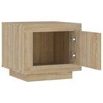 vidaXL Table basse chêne sonoma 51x50x45 cm bois d'ingénierie