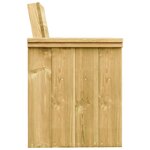 vidaXL Ensemble à manger de jardin 5 Pièces avec coussins pin imprégné