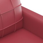 vidaXL Fauteuil Rouge bordeaux 60 cm Similicuir
