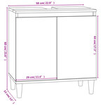 vidaXL Ensemble de meubles de salle de bain 3 Pièces Chêne marron