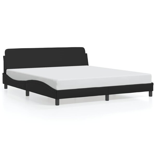 vidaXL Cadre de lit sans matelas noir 180x200 cm similicuir