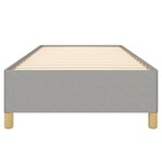 vidaXL Cadre de lit sans matelas gris clair 80x200 cm tissu