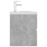vidaXL Armoire d'évier et lavabo intégré gris béton bois d'ingénierie