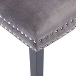 vidaXL Chaises à manger lot de 4 gris velours