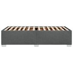 vidaXL Cadre de lit Gris foncé 90x200 cm Tissu
