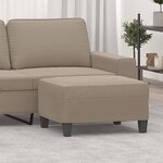 vidaXL Repose-pied Taupe 70x55x41 cm Tissu microfibre