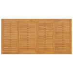 vidaXL Table Batavia 200x100x75 cm Bois de teck solide