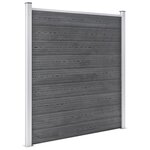 vidaXL Clôture de jardin WPC 699x186 cm Gris