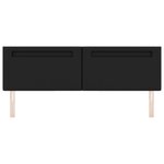 Tête de lit vidaXL Design Simple Noir 180 cm en Cuir Synthétique