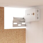 vidaXL Meubles TV 3 Pièces Blanc Bois massif de pin