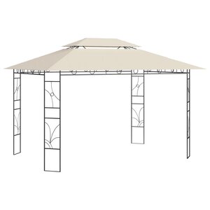 vidaXL Belvédère 4x3x2 7 m Crème 160 g/m²