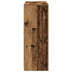 vidaXL Buffet avec lumières LED Bois ancien 181 5 x 37 x 100 cm