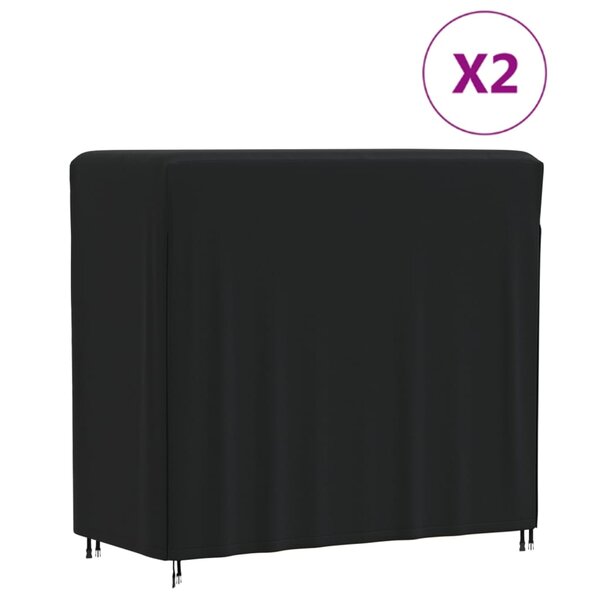 vidaXL Housses pour portant de bois de chauffage 2 Pièces 122x61x106 cm