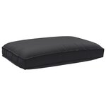 vidaXL Ensemble de coussins de palette 3 pièces en tissu Oxford noir