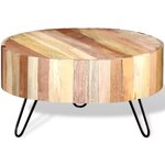 vidaXL Table basse Bois de récupération massif