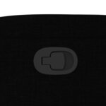 vidaXL Fauteuil inclinable Noir Tissu