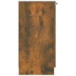 vidaXL Meuble à chaussures Chêne fumé 59x35x70 cm Bois d'ingénierie