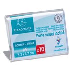 Lot De 10 Porte-étiquettes A9 Horizontal - Cristal - X 20 - Exacompta