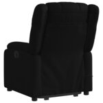 vidaXL Fauteuil inclinable de massage électrique Noir Tissu