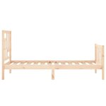 vidaXL Cadre de lit sans matelas bois de pin massif