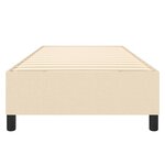 vidaXL Cadre de lit Crème 90 x 200 cm Tissu