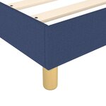 vidaXL Cadre de lit sans matelas bleu 120x200 cm tissu