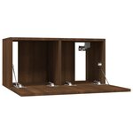 vidaXL Armoire TV suspendue Chêne marron 60x30x30 cm Bois d'ingénierie