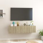 vidaXL Meubles TV suspendus 2 Pièces Chêne sonoma 60x30x30 cm