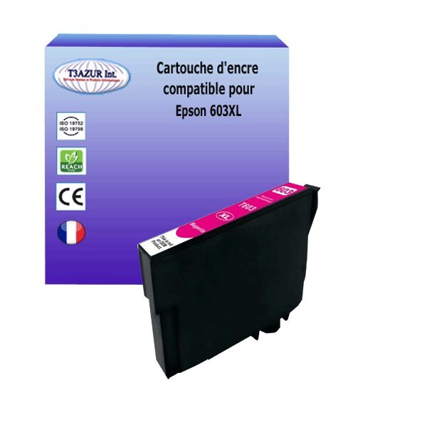 Cartouche compatible avec  epson 603 xl magenta pour epson expression home xp-4100 xp-4105 xp-4150 xp-4155