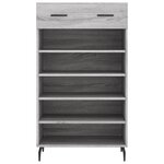 vidaXL Armoire à chaussures sonoma gris 60x35x105 cm bois d'ingénierie