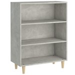 vidaXL Buffet Gris béton 69 5x32 5x90 cm Bois d'ingénierie