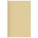 vidaXL Tapis de tente 300x500 cm Beige