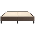 vidaXL Cadre de lit sans matelas marron 120x200 cm similicuir
