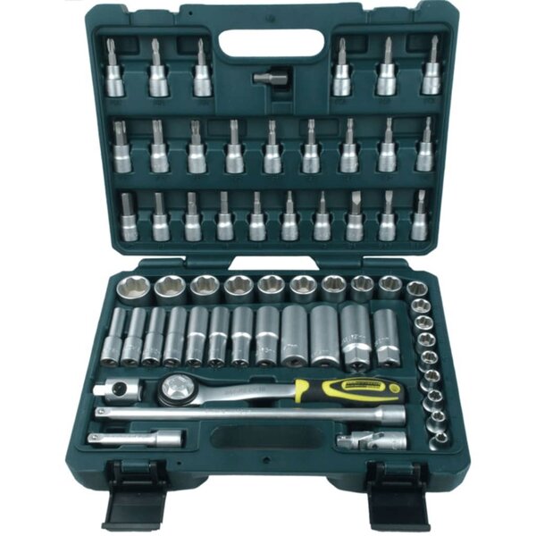 Brüder Mannesmann Kit de clés à cliquet 61 pièces 3/8"