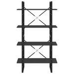vidaXL Bibliothèque à 4 niveaux gris 80x30x140 cm bois d'ingénierie