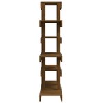 vidaXL Support à plantes Marron miel 85x25x109 5 cm Bois massif pin