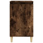 vidaXL Table de chevet chêne fumé 40x35x70 cm bois d'ingénierie