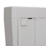 vidaXL Réservoir de toilette avec entrée d'eau inférieure 3/6 L Gris