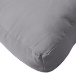 vidaXL Coussin de palette gris 80x40x12 cm tissu