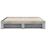 vidaXL Cadre de lit gris béton 200x200 cm bois d'ingénierie