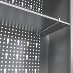 vidaXL Armoire à outils murale Style Industriel Métal Gris et noir