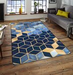 Tapis d'intérieur LUXE 50 x 80 cm - Bleu