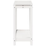 vidaXL Table de rempotage avec étagère 108x35x75 cm bois massif de pin