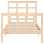 vidaXL Cadre de lit sans matelas 100x200 cm bois massif de pin
