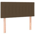 vidaXL Sommier à lattes de lit et matelas marron foncé 120x190cm tissu