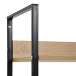 vidaXL Bibliothèque à 4 niveaux chêne 60x27 6x124 5 cm bois ingénierie
