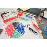 Étui de 4 crayons de couleur STABILO Markdry assortis + 1 chiffonnette + 1 taille-crayons