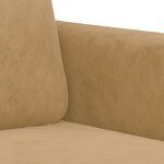 vidaXL Ensemble de canapés 2 Pièces avec coussins marron velours